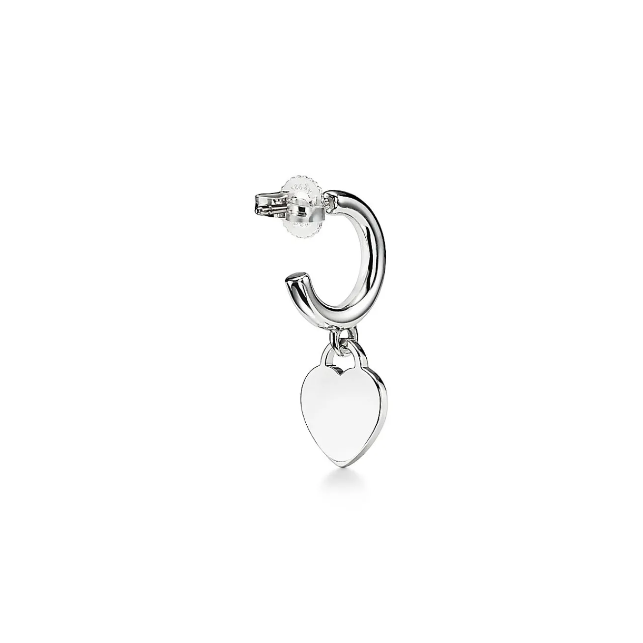 Tiffany & Co. Return to Tiffany® Hoop Earrings in Sterling Silver with Diamonds, Mini | ^ Earrings|Gifts for Her