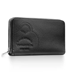 Tiffany & Co. Return to Tiffany® Large Zip Wallet in Black Leather | ^Women Small Leather Goods|Women's Accessories