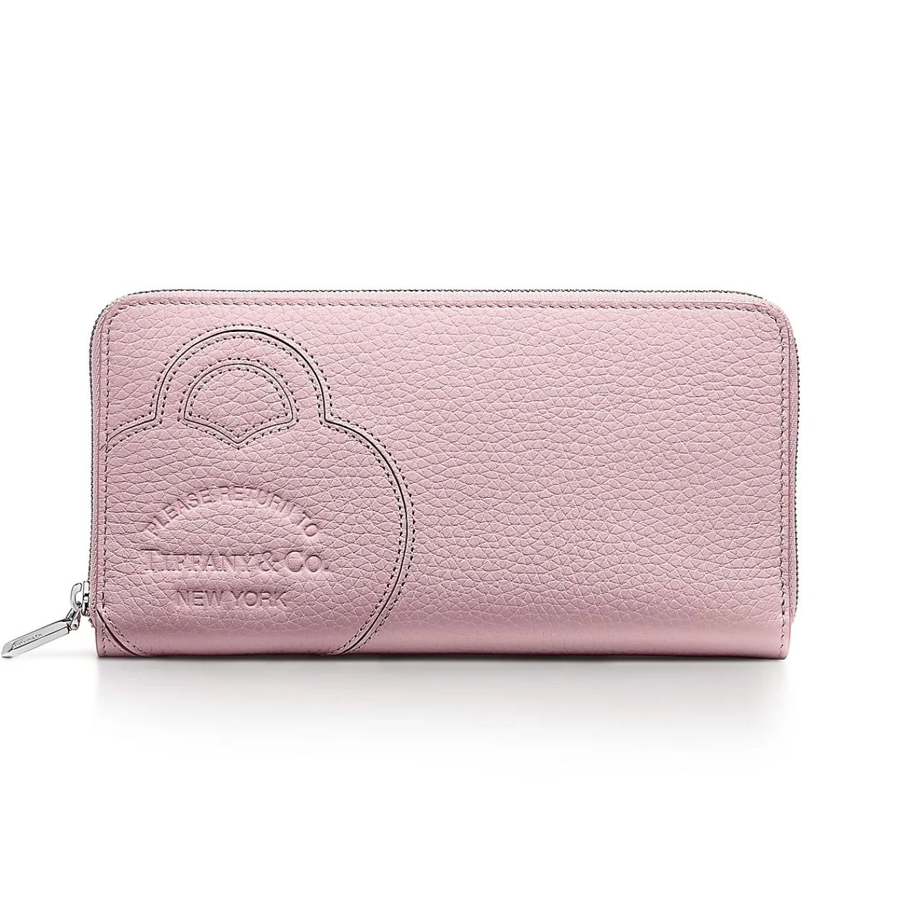 Tiffany & Co. Return to Tiffany® Large Zip Wallet in Crystal Pink Leather | ^Women Small Leather Goods|Women's Accessories