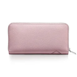 Tiffany & Co. Return to Tiffany® Large Zip Wallet in Crystal Pink Leather | ^Women Small Leather Goods|Women's Accessories