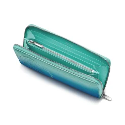 Tiffany & Co. Return to Tiffany® Large Zip Wallet in Infinity Blue Leather | ^Women Small Leather Goods|Women's Accessories