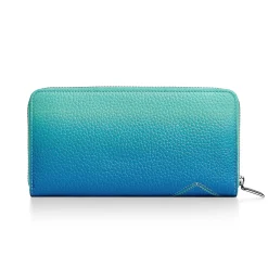 Tiffany & Co. Return to Tiffany® Large Zip Wallet in Infinity Blue Leather | ^Women Small Leather Goods|Women's Accessories
