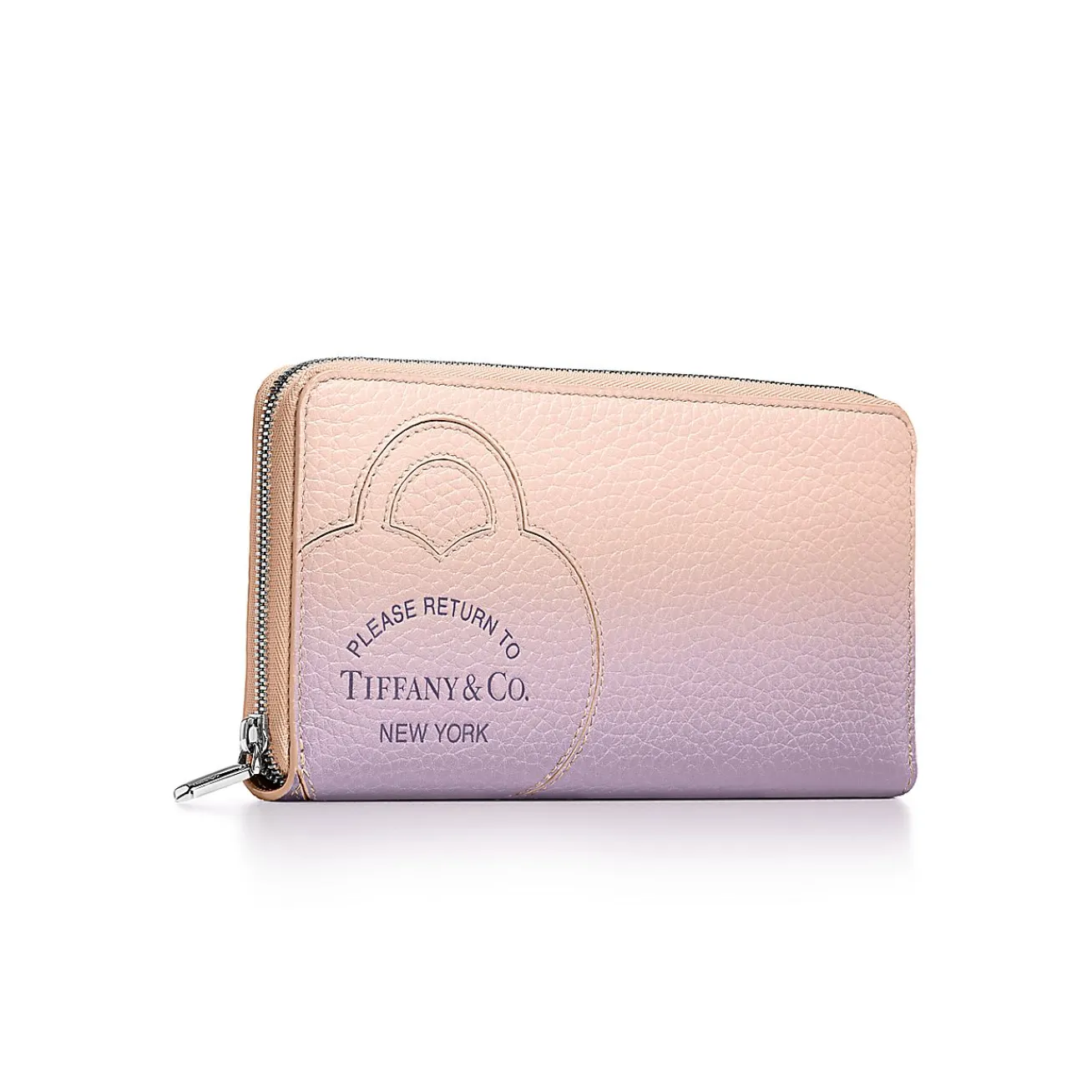 Tiffany & Co. Return to Tiffany® Large Zip Wallet in Infinity Morganite Leather | ^Women Small Leather Goods|Women's Accessories