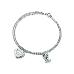 Tiffany & Co. Return to Tiffany® Love Heart Tag Key Bracelet in Silver | ^ Bracelets|Sterling Silver Jewelry