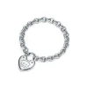 Tiffany & Co. Return to Tiffany® Love Lock Bracelet in Silver, Medum | ^ Bracelets|Sterling Silver Jewelry