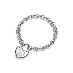 Tiffany & Co. Return to Tiffany® Love Lock Bracelet in Silver, Medum | ^ Bracelets|Sterling Silver Jewelry