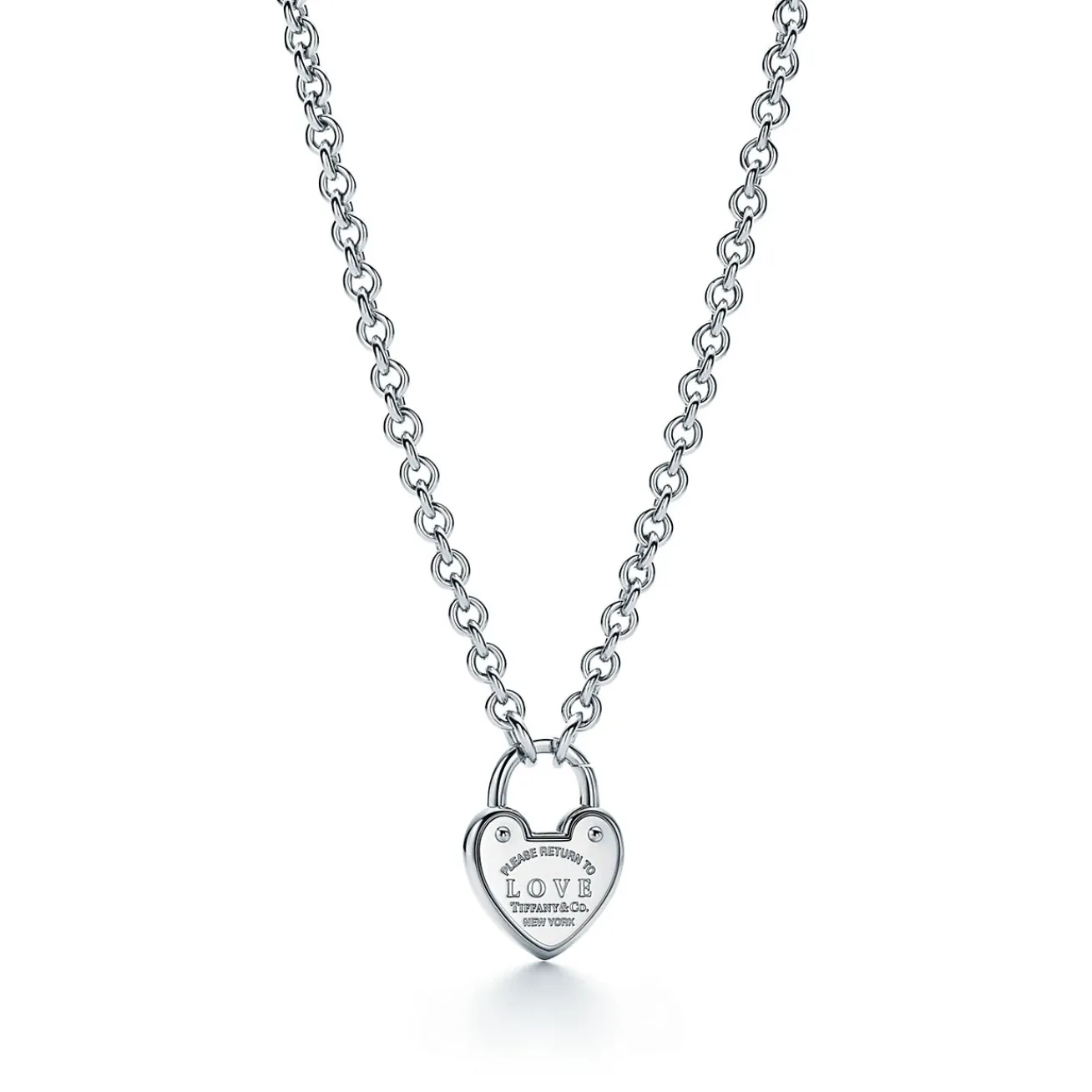 Tiffany & Co. Return to Tiffany® Love Lock Necklace in Silver | ^ Necklaces & Pendants|Sterling Silver Jewelry
