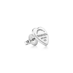 Tiffany & Co. Return to Tiffany® Lovestruck Heart Tag & Arrow Earrings in Silver and Rose Gold | ^ Earrings|Rose Gold Jewelry