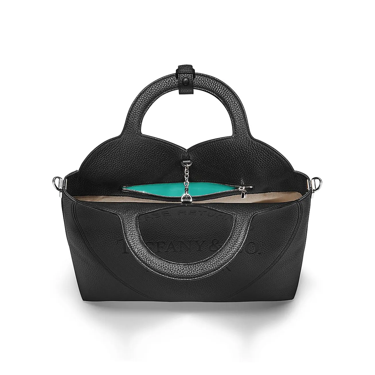 Tiffany & Co. Return to Tiffany® Medium Tote Bag in Black Leather | ^Women Bags|Women's Accessories