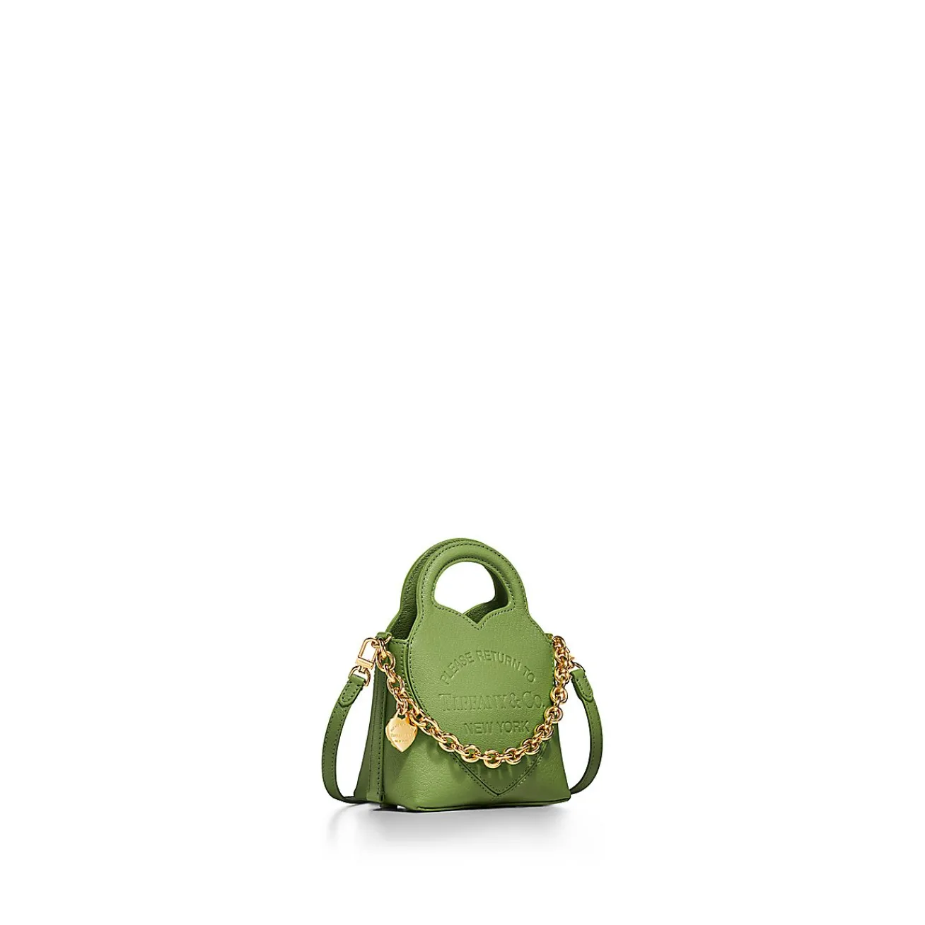Tiffany & Co. Return to Tiffany® Micro Tote in Peridot Green Leather | ^Women Bags|Women's Accessories