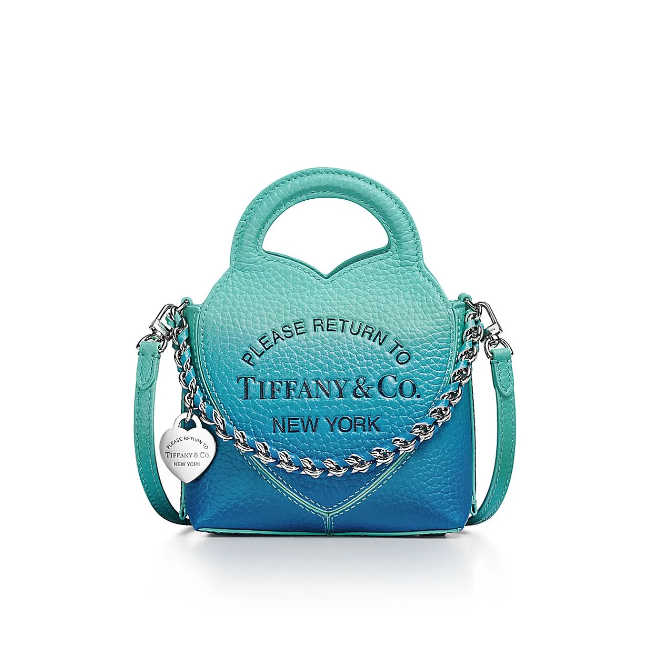 Tiffany & Co. Return to Tiffany® Micro Tote Bag in Infinity Blue Leather | ^Women Bags|Women's Accessories