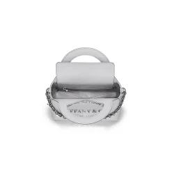 Tiffany & Co. Return to Tiffany® Mini Charm Tote Bag in Gray Leather | ^Women Bags|Women's Accessories