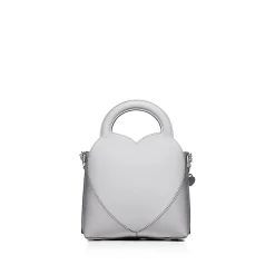 Tiffany & Co. Return to Tiffany® Mini Charm Tote Bag in Gray Leather | ^Women Bags|Women's Accessories