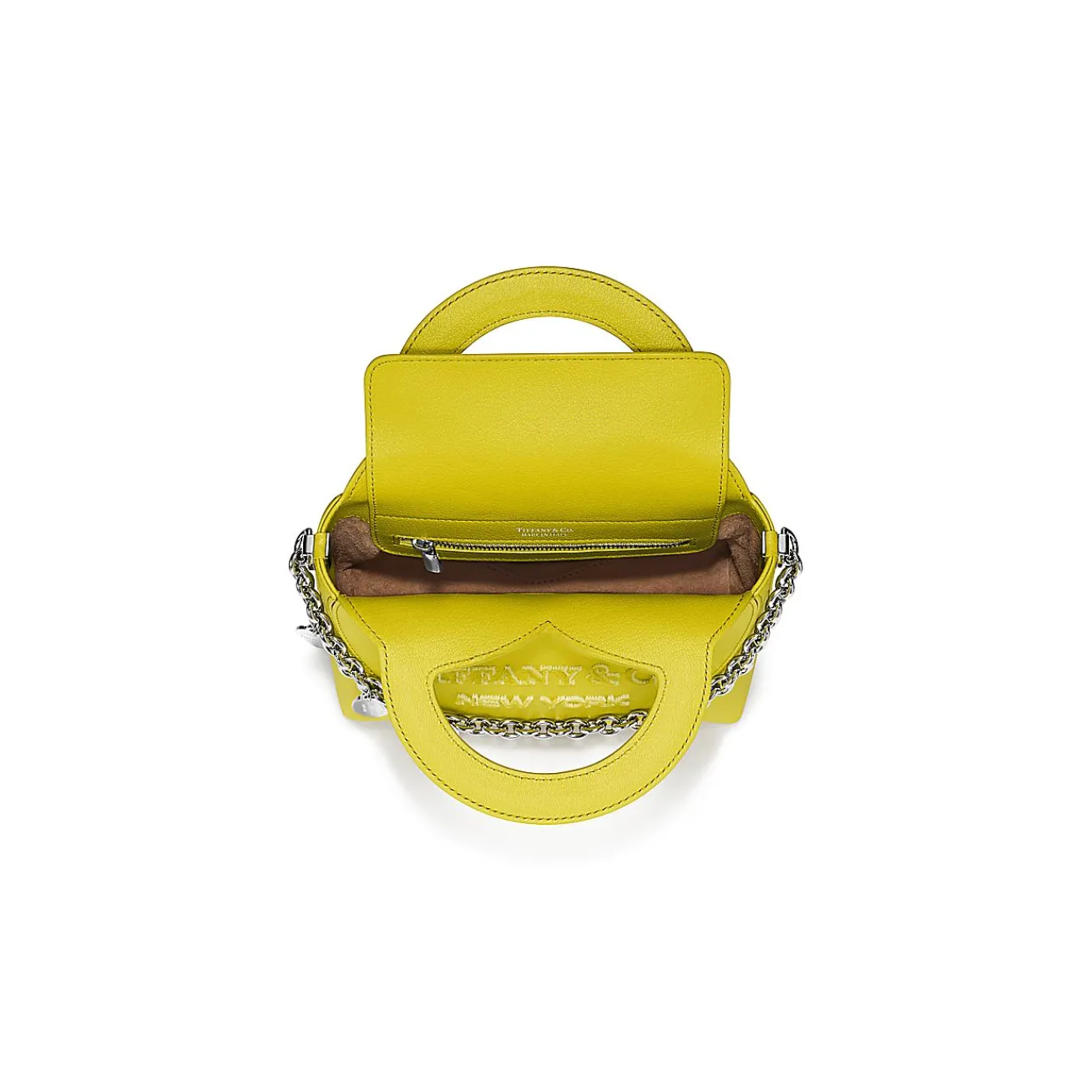 Tiffany & Co. Return to Tiffany® Mini Charm Tote in Citrine Yellow Leather | ^Women Bags|Women's Accessories