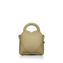 Tiffany & Co. Return to Tiffany® Mini Charm Tote Bag in Khaki Leather | ^Women Bags|Women's Accessories