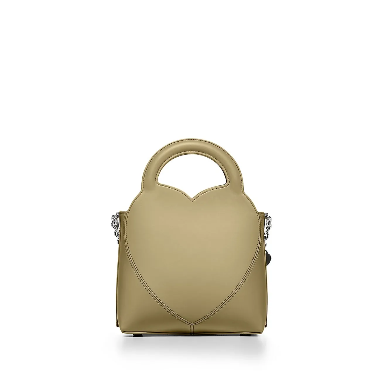Tiffany & Co. Return to Tiffany® Mini Charm Tote Bag in Khaki Leather | ^Women Bags|Women's Accessories