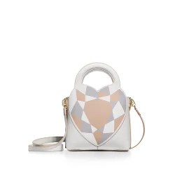 Tiffany & Co. Return to Tiffany® Mini Charm Tote Bag in Neutral Intarsia Leather | ^Women Bags|Women's Accessories