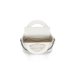 Tiffany & Co. Return to Tiffany® Mini Charm Tote Bag in White Leather | ^Women Bags|Women's Accessories