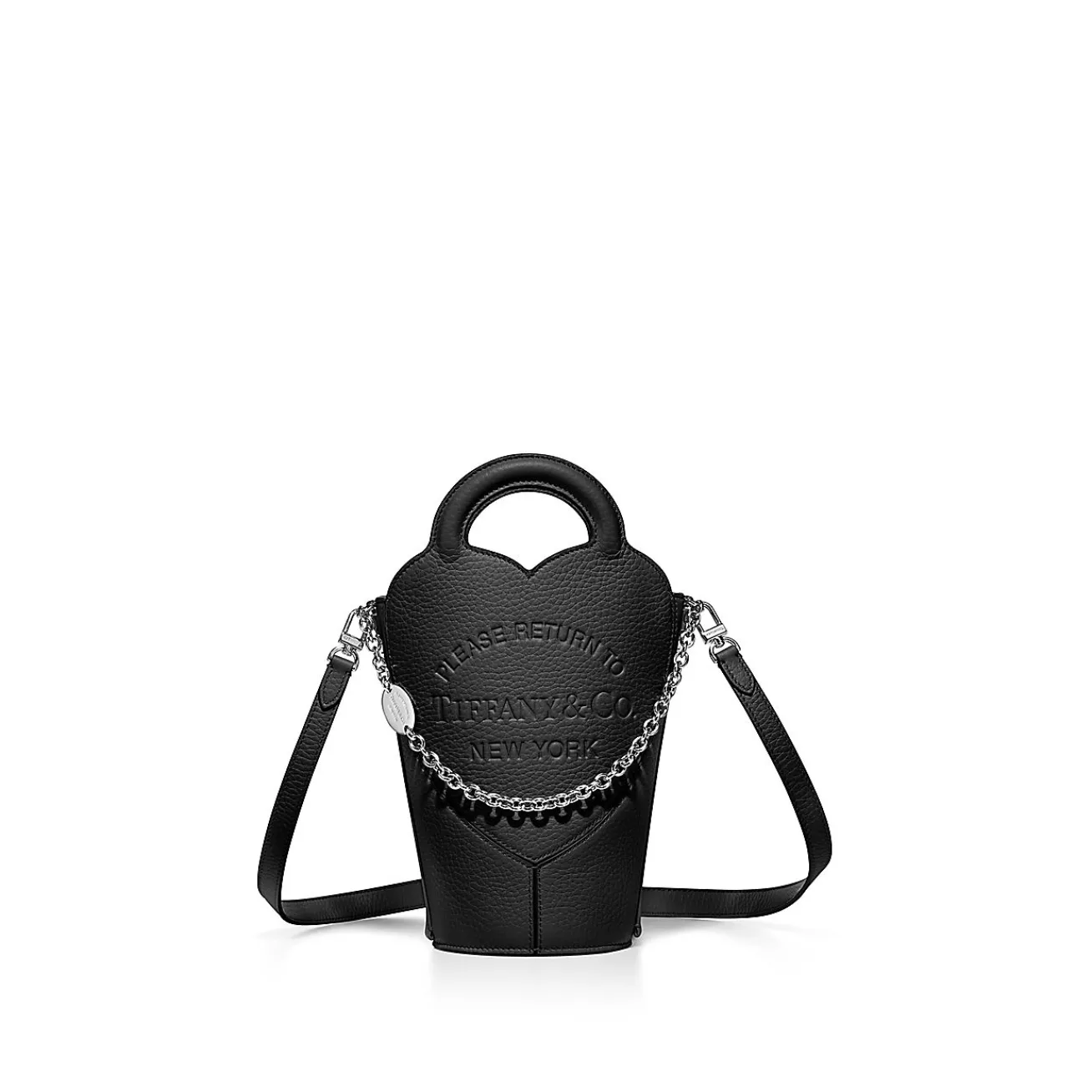 Tiffany & Co. Return to Tiffany® Mini Crossbody Bag in Black Leather | ^Women Bags|Women's Accessories