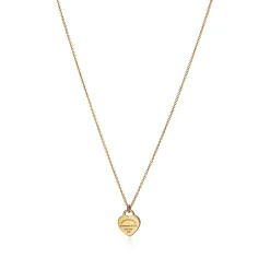Tiffany & Co. Return to Tiffany® Mini Heart Tag Pendant in Yellow Gold | ^ Necklaces & Pendants|Gifts for Her