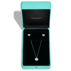 Tiffany & Co. Return to Tiffany® Mini Heart Pendant and Earrings Set in Sterling Silver | ^ Gifts for Her|Her