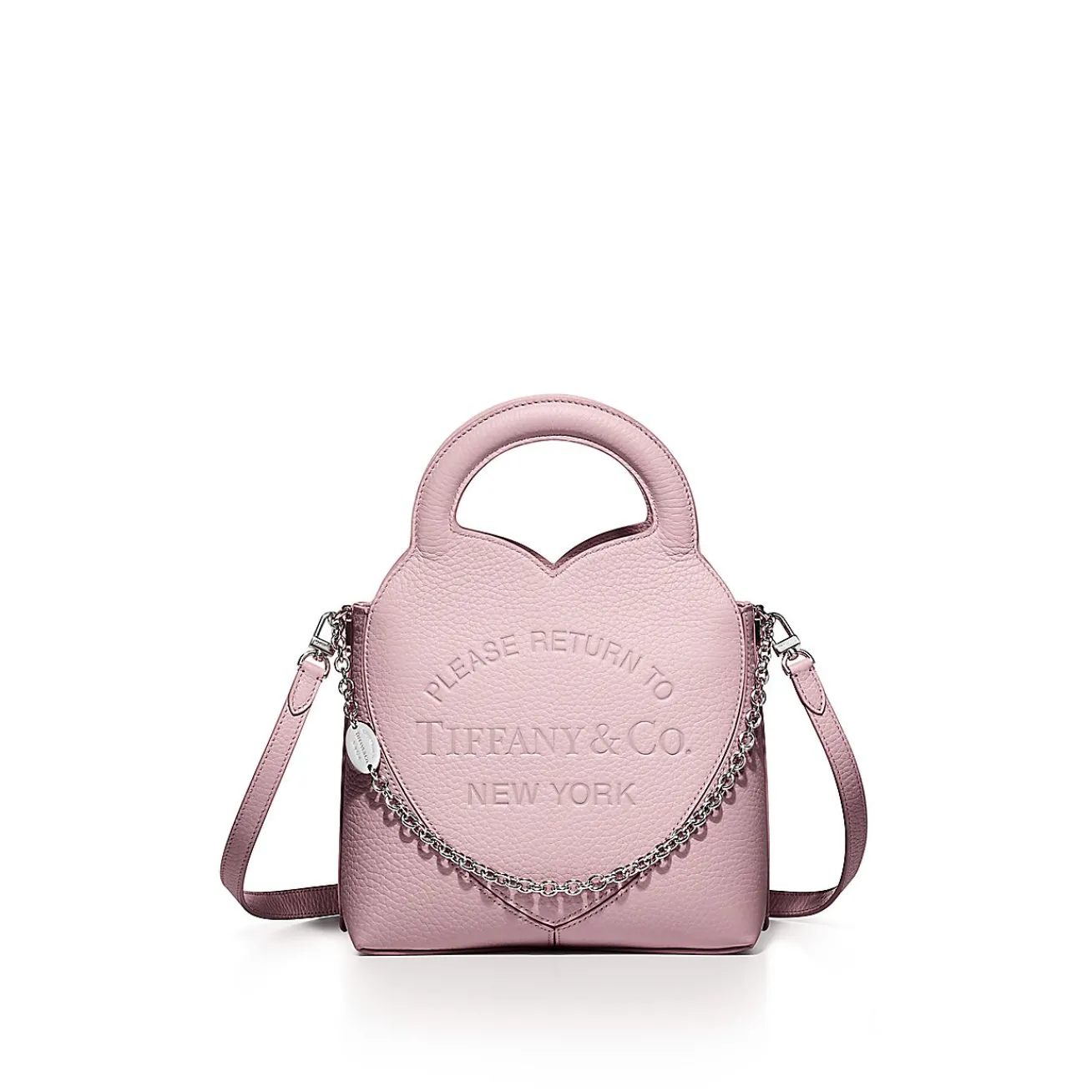 Tiffany & Co. Return to Tiffany® Mini Tote Bag in Crystal Pink Leather | ^Women Bags|Women's Accessories