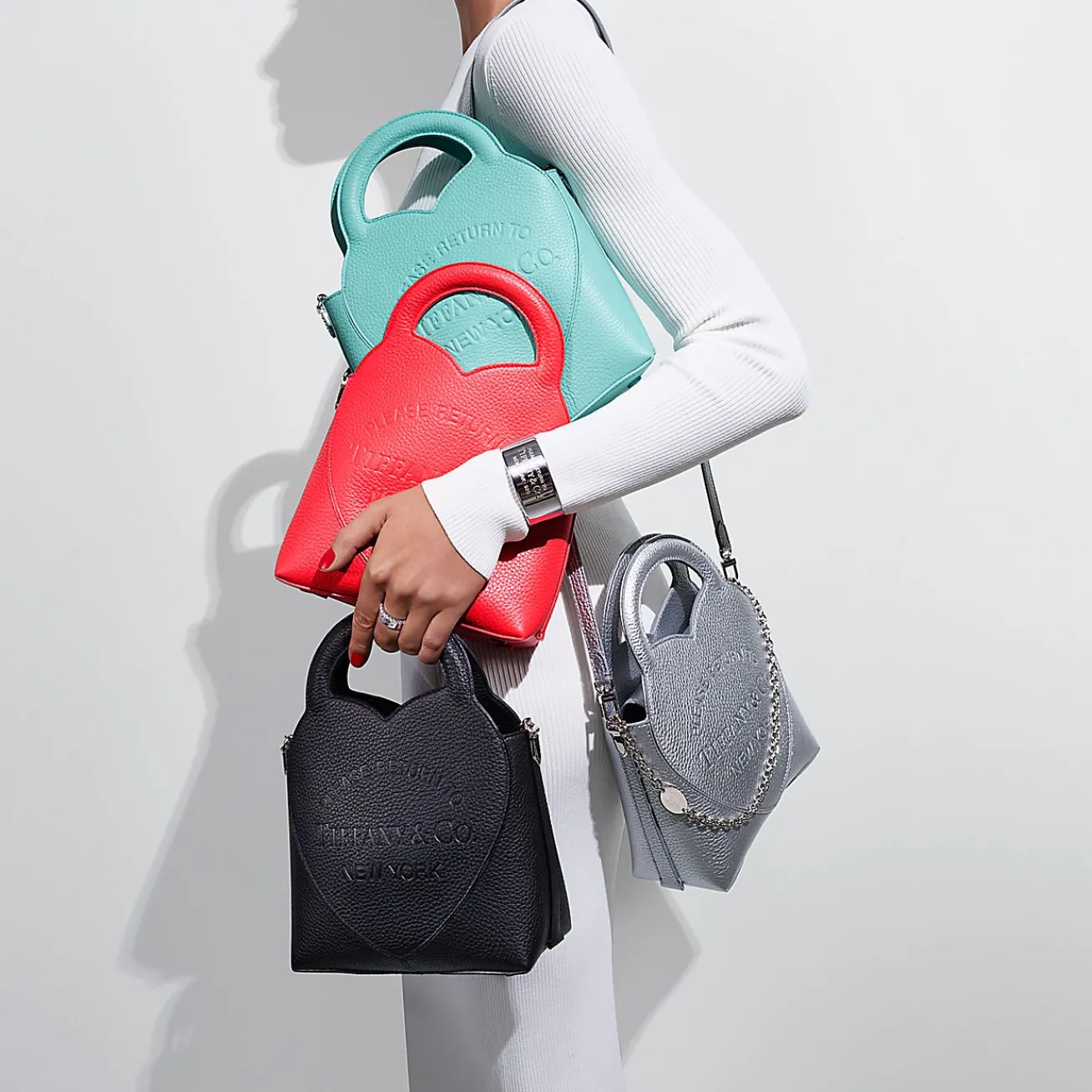 Tiffany & Co. Return to Tiffany® Mini Tote Bag in Tiffany Blue® Leather | ^Women Bags|Women's Accessories