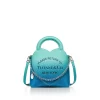 Tiffany & Co. Return to Tiffany® Mini Tote Bag in Infinity Blue Leather | ^Women Bags|Women's Accessories