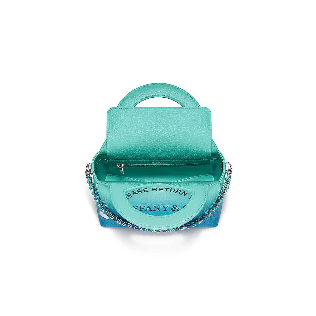 Tiffany & Co. Return to Tiffany® Mini Tote Bag in Infinity Blue Leather | ^Women Bags|Women's Accessories