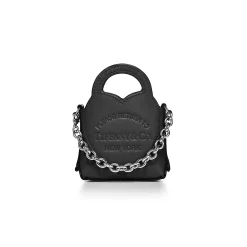 Tiffany & Co. Return to Tiffany® Nano Bag in Black Leather | ^Women Small Leather Goods|Women's Accessories