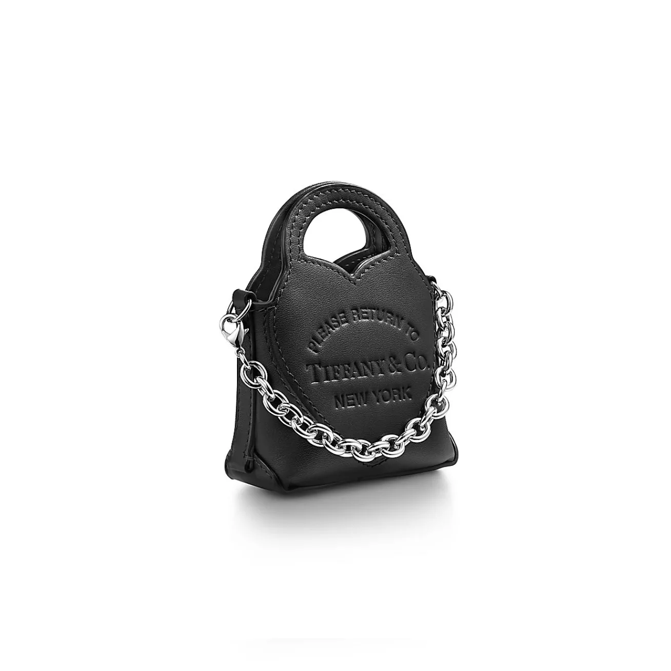 Tiffany & Co. Return to Tiffany® Nano Bag in Black Leather | ^Women Small Leather Goods|Women's Accessories