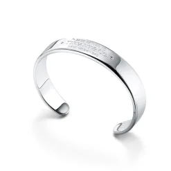 Tiffany & Co. Return to Tiffany® narrow cuff in sterling silver with diamonds, medium. | ^ Bracelets|Bold Silver Jewelry