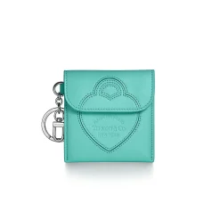 Tiffany & Co. Return to Tiffany® Pouch Bag Charm in Tiffany Blue® Leather | ^Women Business Gifts|Small Leather Goods