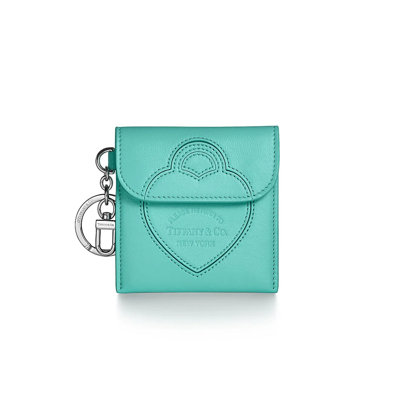 Tiffany & Co. Return to Tiffany® Pouch Bag Charm in Tiffany Blue® Leather | ^Women Business Gifts|Small Leather Goods