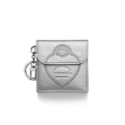Tiffany & Co. Return to Tiffany® Pouch Bag Charm in Silver-colored Leather | ^Women Business Gifts|Small Leather Goods