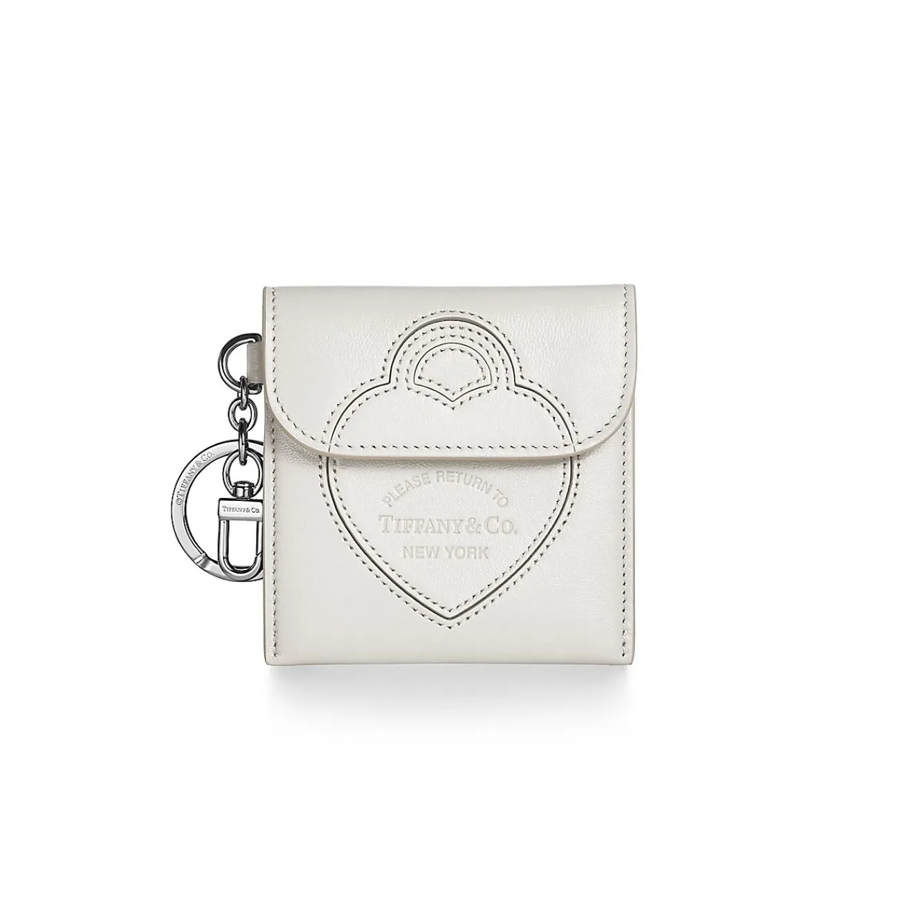 Tiffany & Co. Return to Tiffany® Pouch Bag Charm in Ivory Leather | ^Women Business Gifts|Small Leather Goods