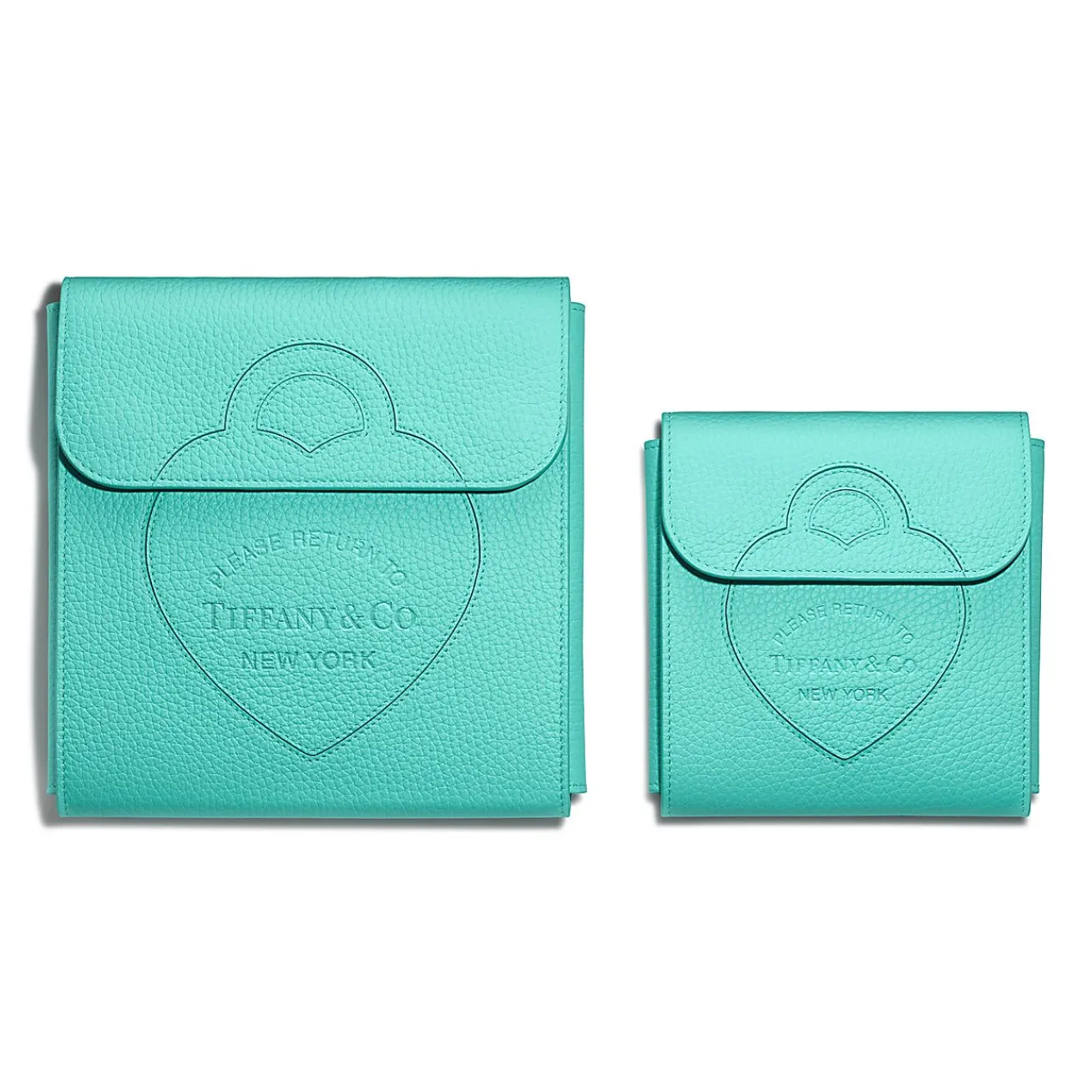 Tiffany & Co. Return to Tiffany® Pouch in Tiffany Blue® Leather, Large | ^Women Tiffany Blue® Gifts|Small Leather Goods