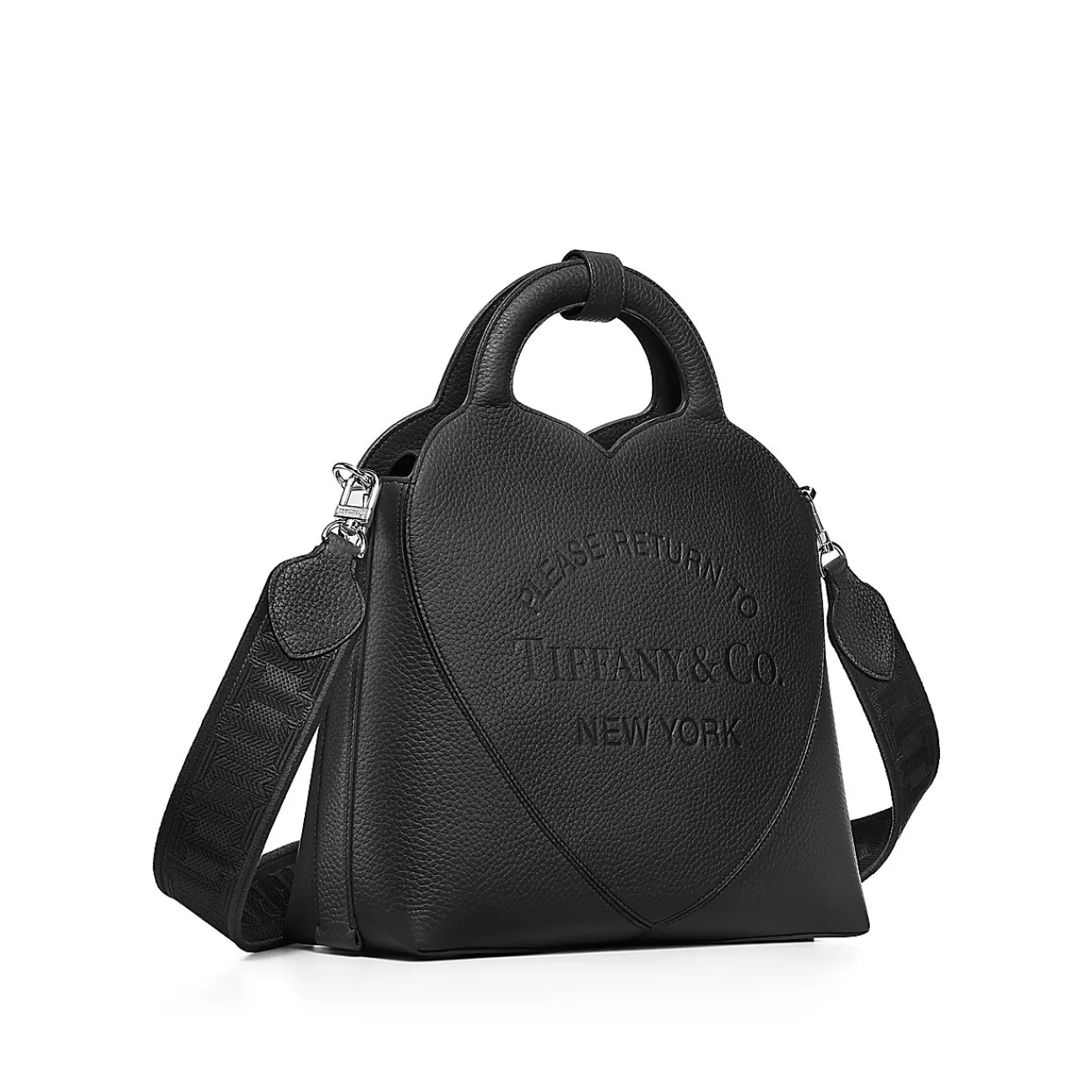 Tiffany & Co. Return to Tiffany® Small Tote Bag in Black Leather | ^Women Bags|Women's Accessories