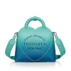 Tiffany & Co. Return to Tiffany® Small Tote Bag in Infinity Blue Leather | ^ Bags|Women's Accessories