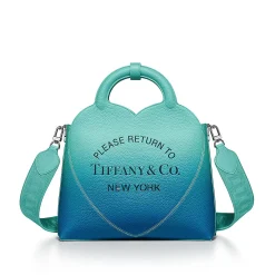 Tiffany & Co. Return to Tiffany® Small Tote Bag in Infinity Blue Leather | ^ Bags|Women's Accessories