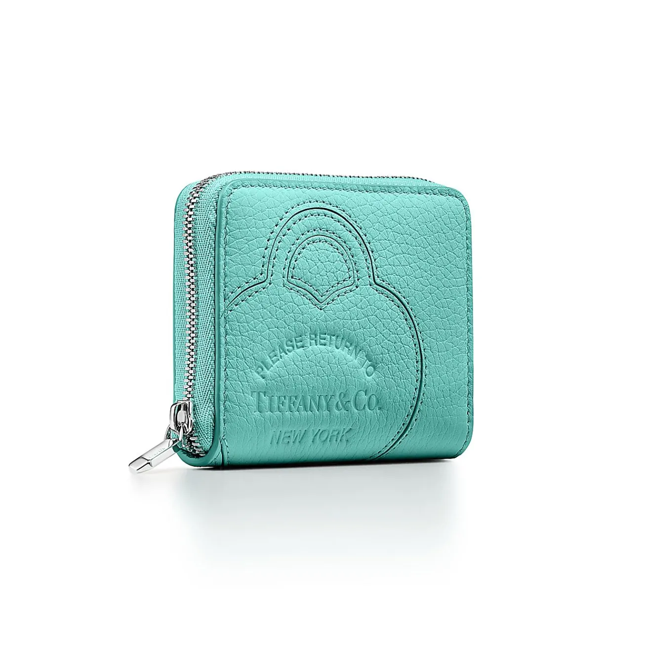 Tiffany & Co. Return to Tiffany® Small Zip Wallet in Tiffany Blue® Leather | ^Women Small Leather Goods|Women's Accessories
