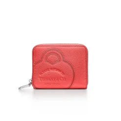 Tiffany & Co. Return to Tiffany® Small Zip Wallet in Hibiscus Red Leather | ^Women Small Leather Goods|Women's Accessories