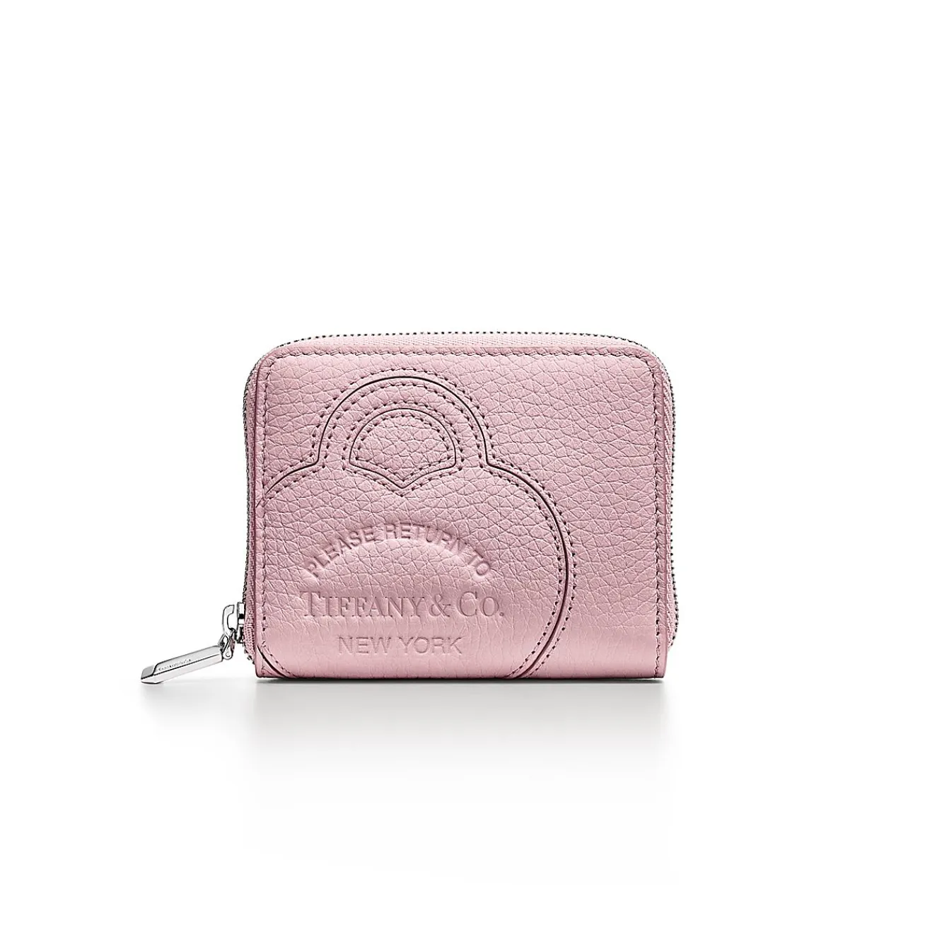 Tiffany & Co. Return to Tiffany® Small Zip Wallet in Crystal Pink Leather | ^Women Small Leather Goods|Women's Accessories