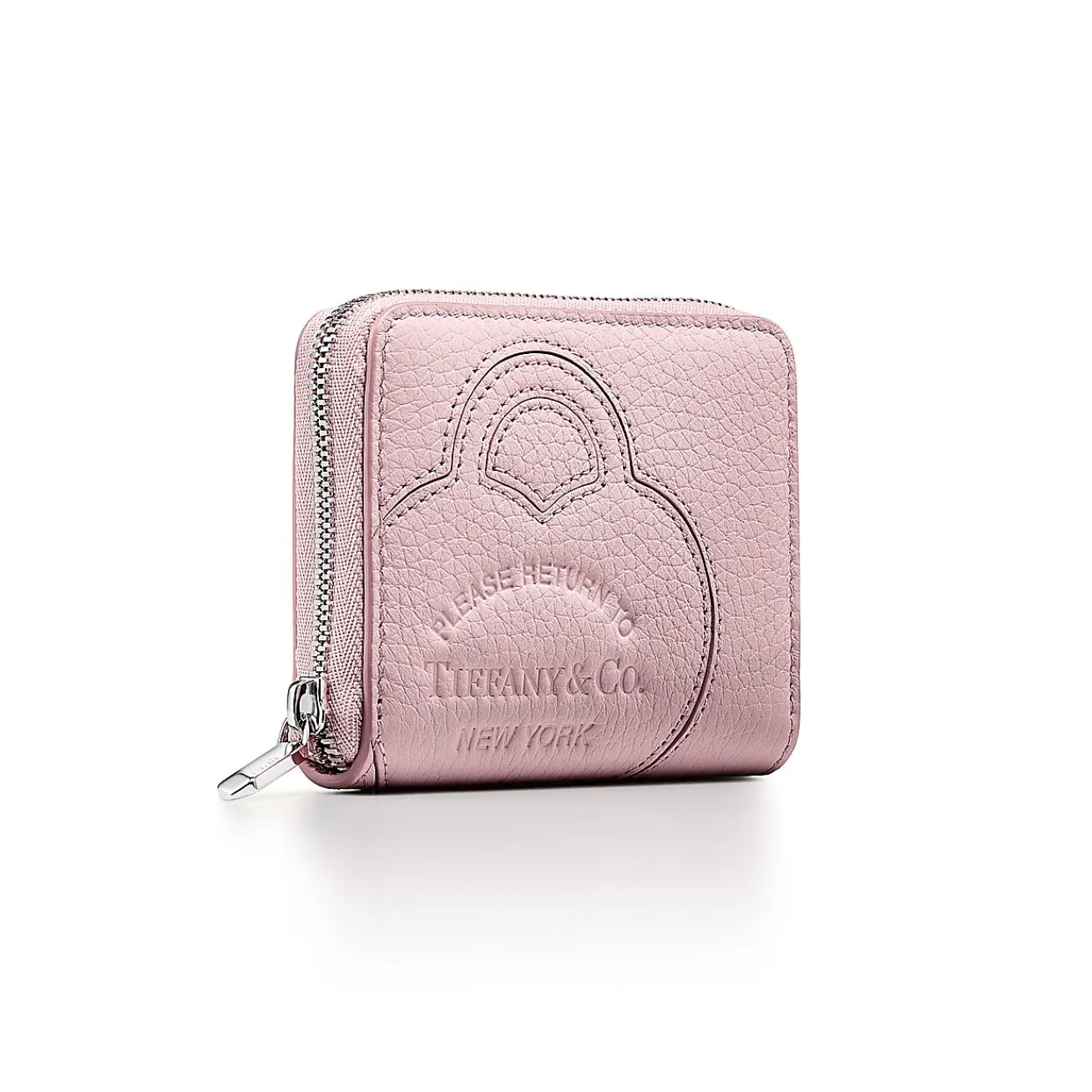 Tiffany & Co. Return to Tiffany® Small Zip Wallet in Crystal Pink Leather | ^Women Small Leather Goods|Women's Accessories