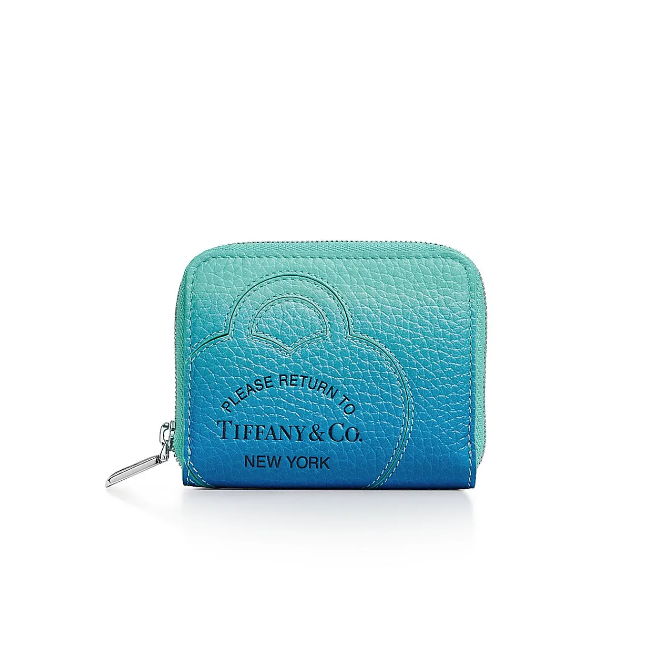 Tiffany & Co. Return to Tiffany® Small Zip Wallet in Infinity Blue Leather | ^Women Small Leather Goods|Women's Accessories