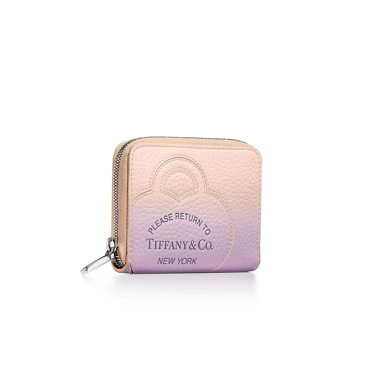 Tiffany & Co. Return to Tiffany® Small Zip Wallet in Infinity Morganite Leather | ^Women Small Leather Goods|Women's Accessories