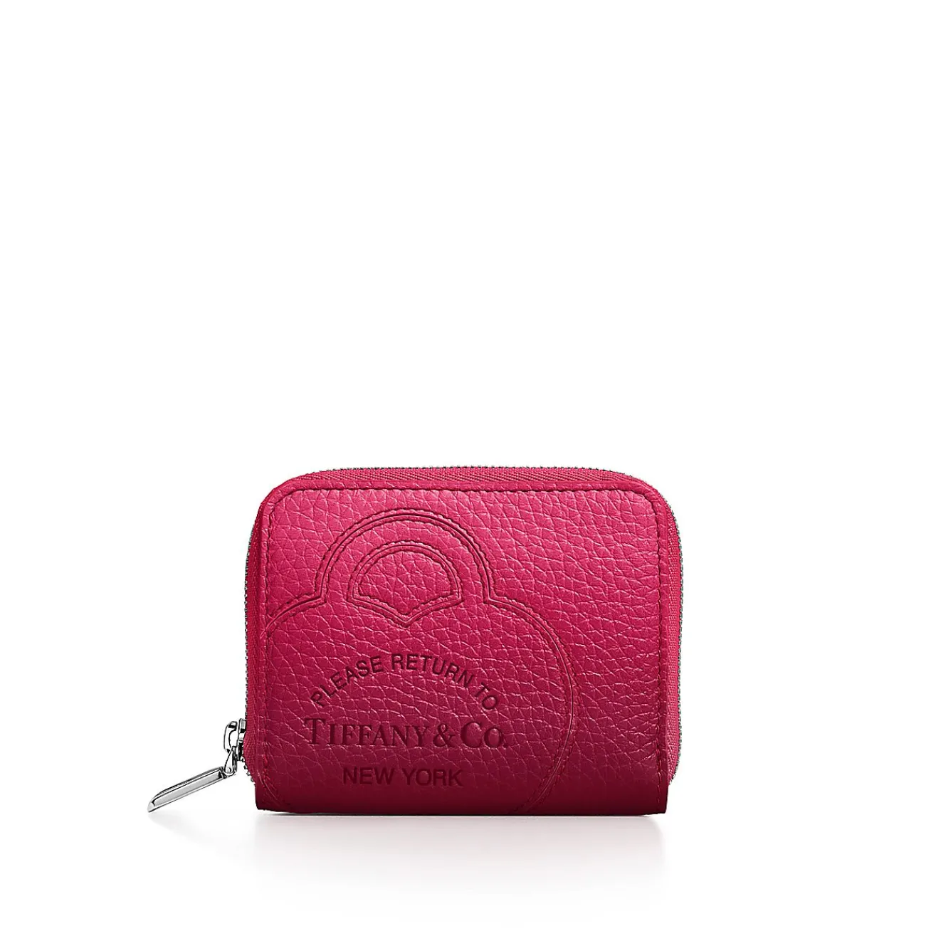 Tiffany & Co. Return to Tiffany® Small Zip Wallet in Infinity Ruby Leather | ^Women Small Leather Goods|Women's Accessories