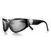 Tiffany & Co. Return to Tiffany® Sunglasses in Black Acetate with Gray Mirrored Lenses | ^Women Return to Tiffany®|Sunglasses