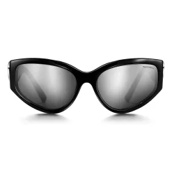 Tiffany & Co. Return to Tiffany® Sunglasses in Black Acetate with Gray Mirrored Lenses | ^Women Return to Tiffany®|Sunglasses