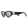 Tiffany & Co. Return to Tiffany® Sunglasses in Black Acetate with Gray Mirrored Lenses | ^Women Return to Tiffany®|Sunglasses